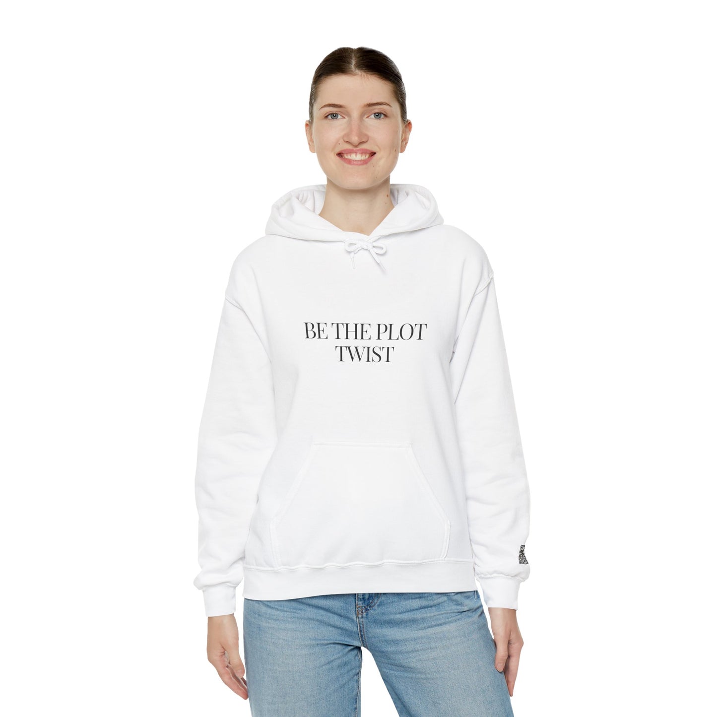 “Be the Plot Twist” QR Code Hoodie