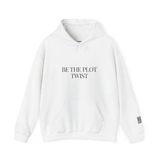 “Be the Plot Twist” QR Code Hoodie