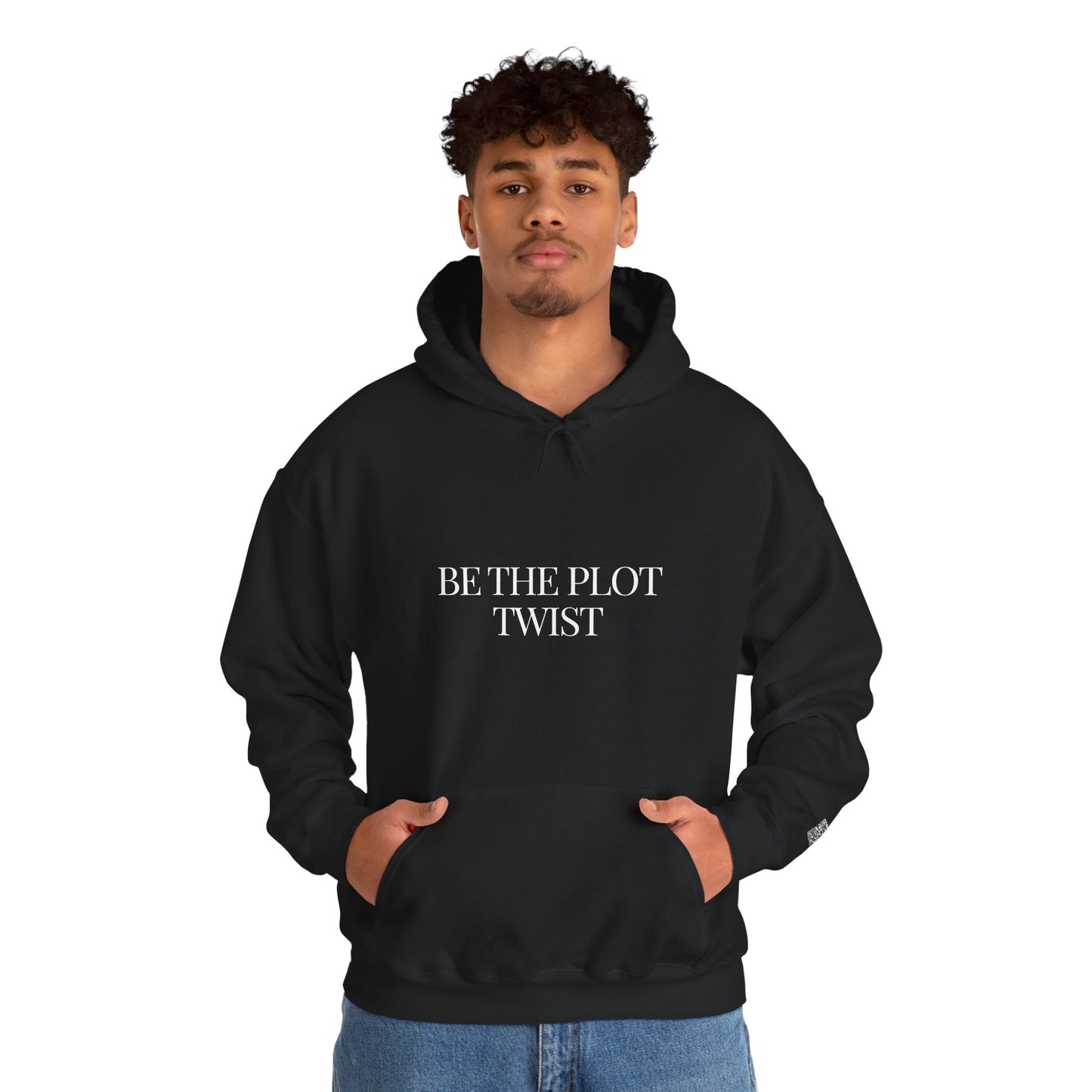 “Be the Plot Twist” QR Code Hoodie