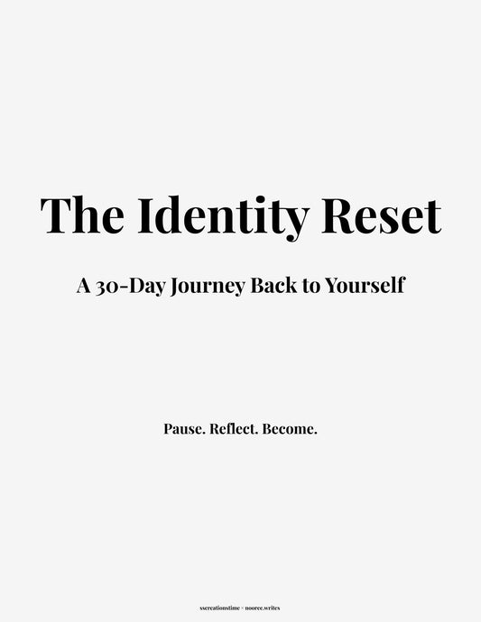 The Identity Reset: A 30-Day System to Rebuild Yourself